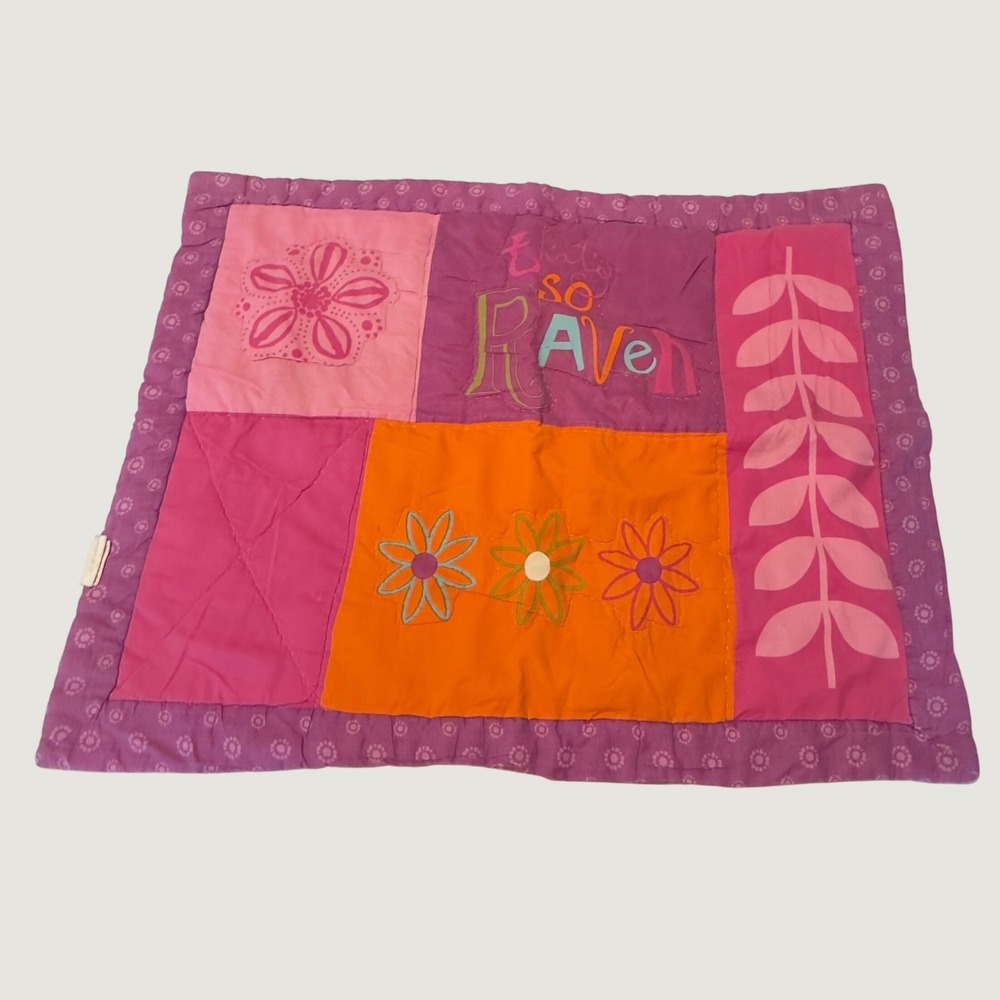 Vintage Disney Thats So Raven Quilted Pillow‎ Sham Patchwork Floral Y2K Franco